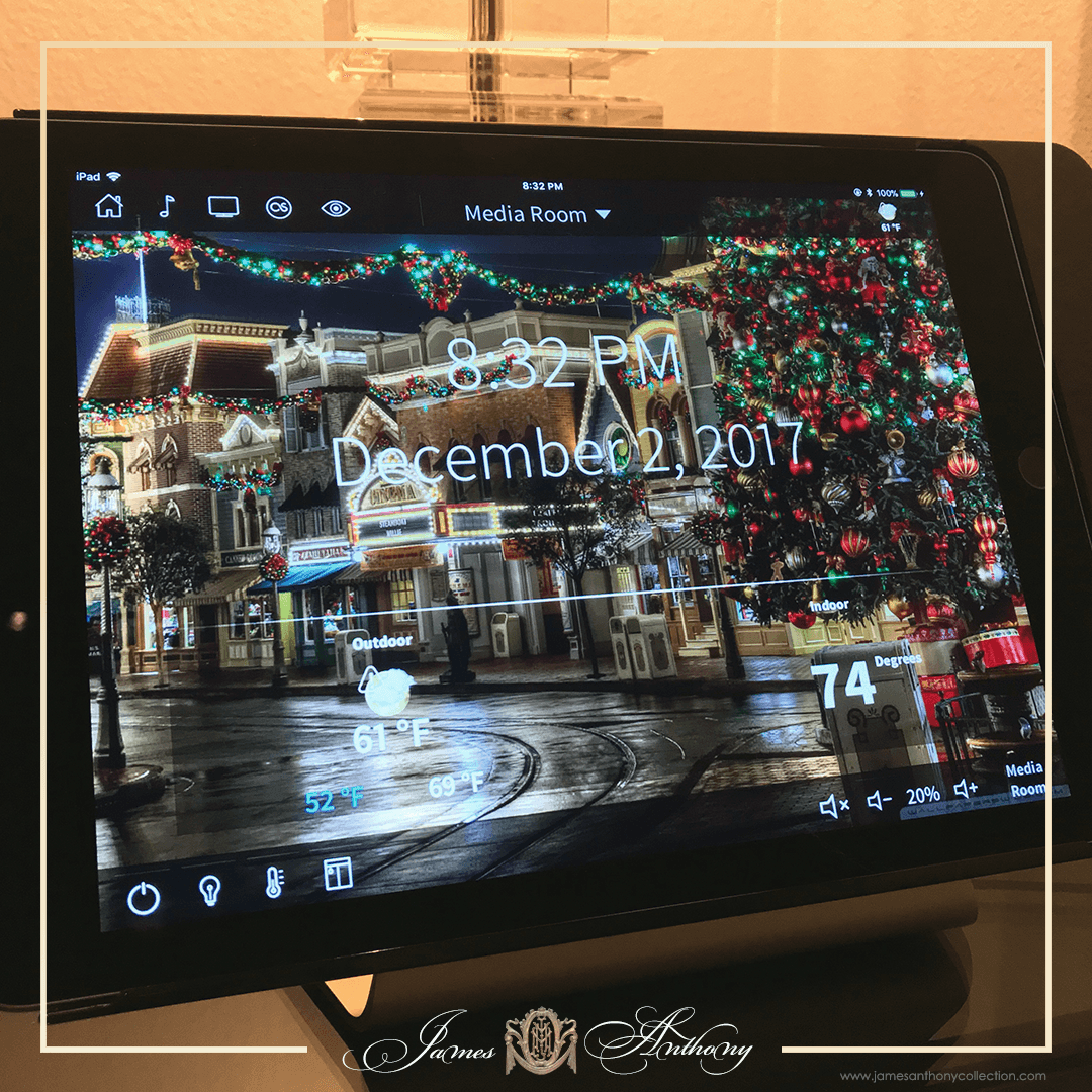 Luxury Christmas Decoration | James Anthony Collection - Even The Touch Panels Get Into The Christmas Spirit